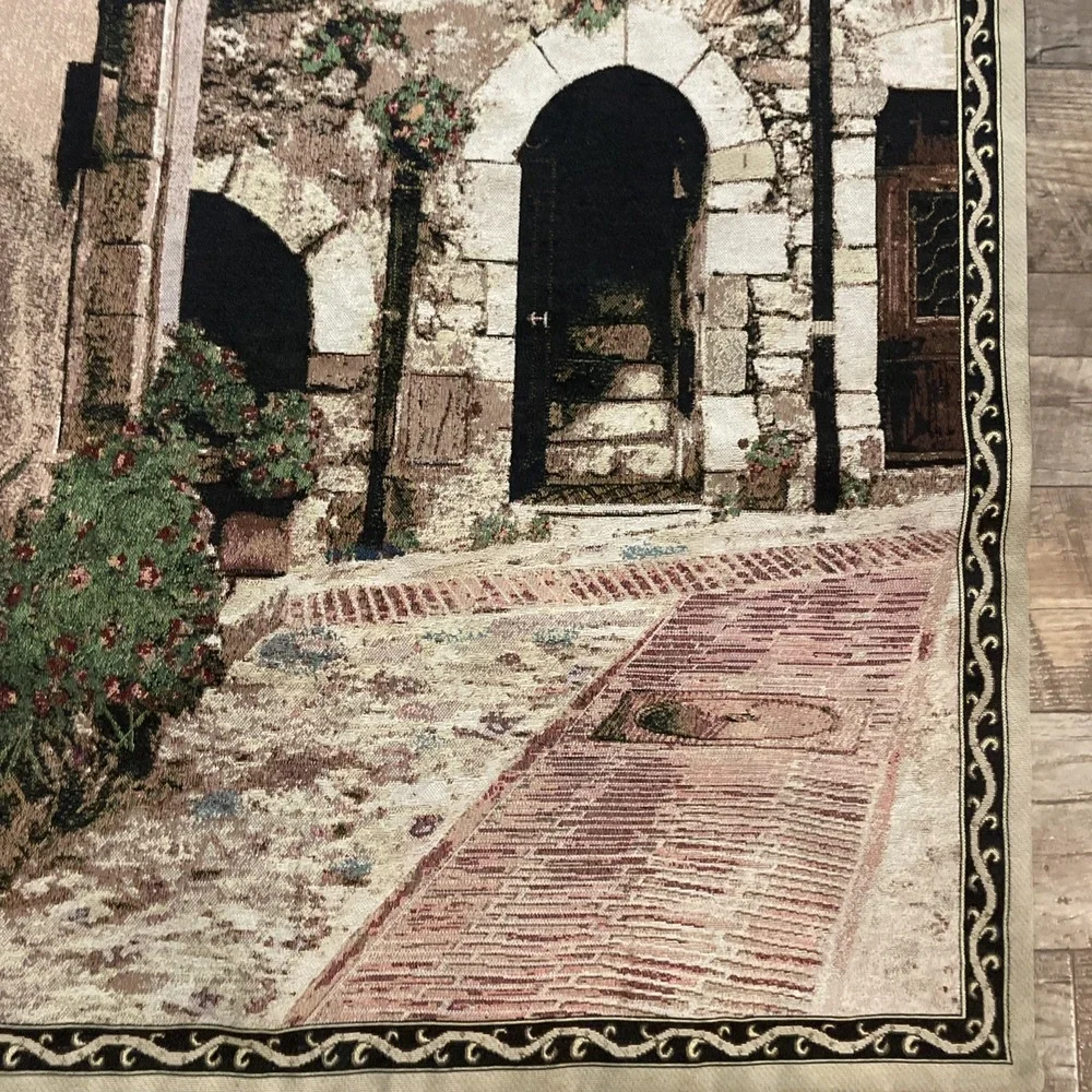 Cat‎ In A Window Street View Manual Woodworkers & Weavers Wall Tapestry 36x56